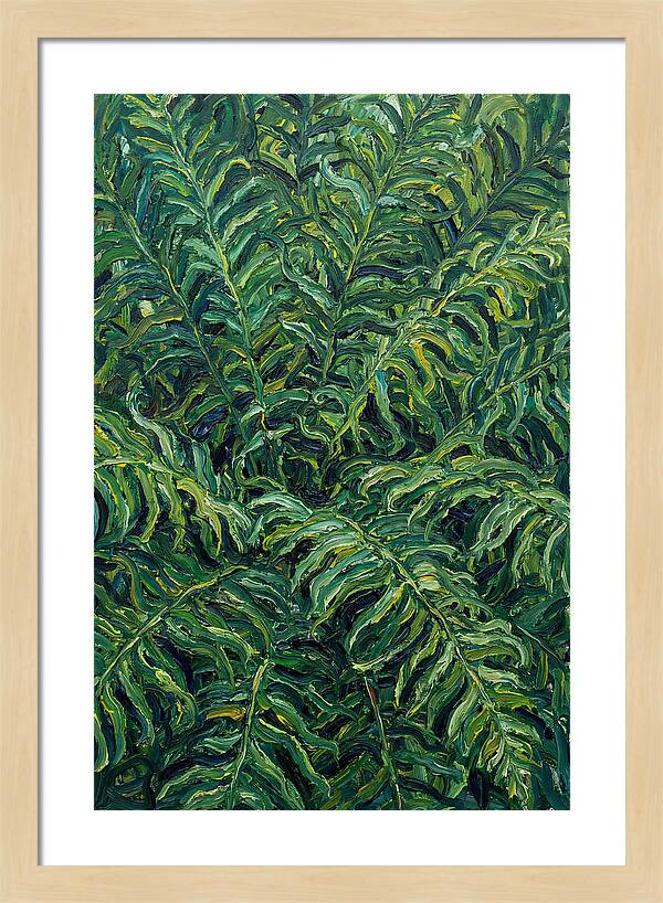 Fern Fronds In Expressionist Style