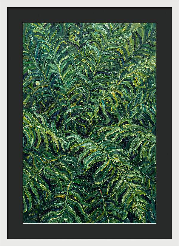 Fern Fronds In Expressionist Style