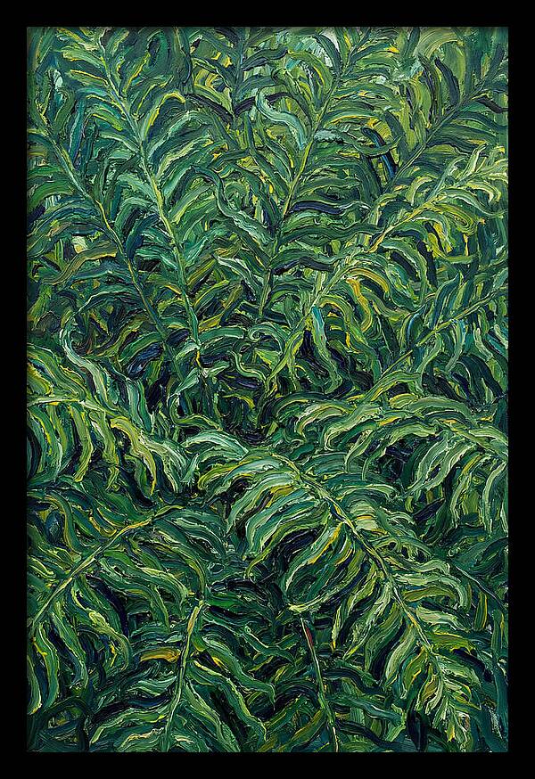Fern Fronds In Expressionist Style