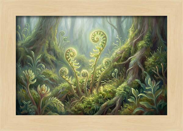 Fern Fronds In Forest