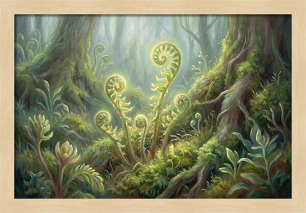 Fern Fronds In Forest