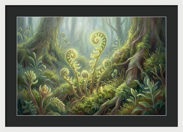 Fern Fronds In Forest