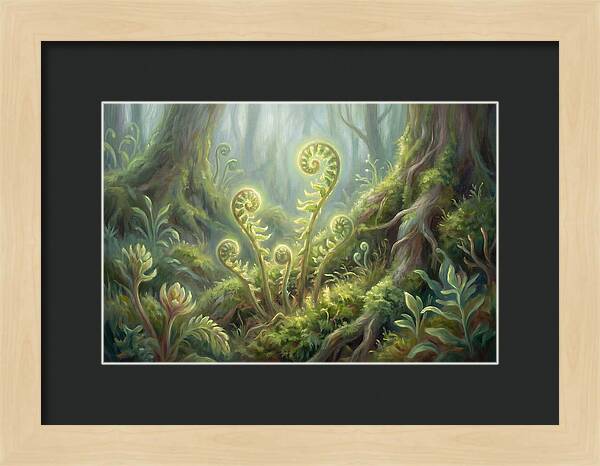 Fern Fronds In Forest