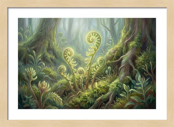 Fern Fronds In Forest