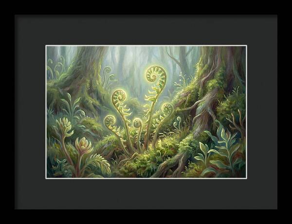 Fern Fronds In Forest