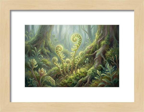 Fern Fronds In Forest