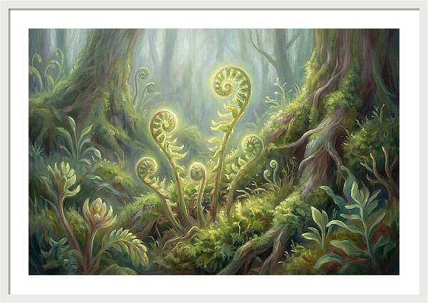 Fern Fronds In Forest