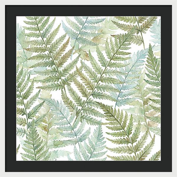 Fern Fronds Watercolor Delight