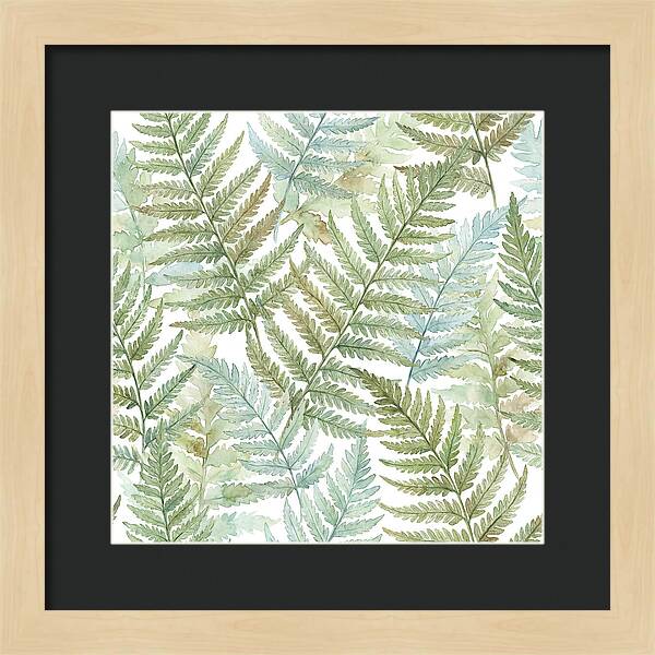 Fern Fronds Watercolor Delight