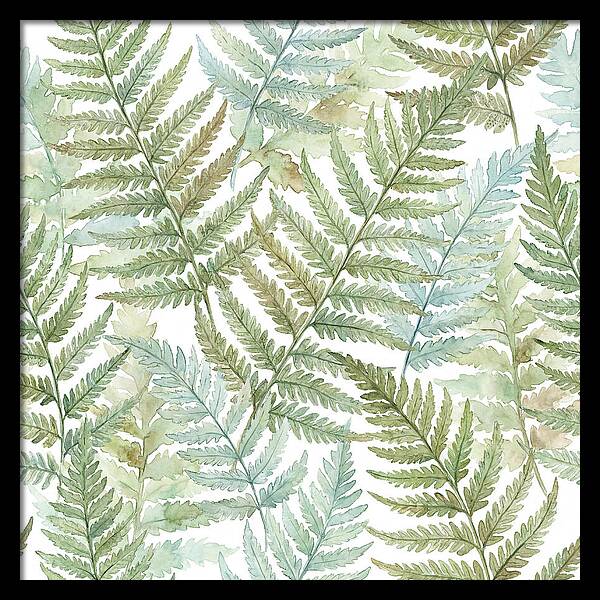 Fern Fronds Watercolor Delight