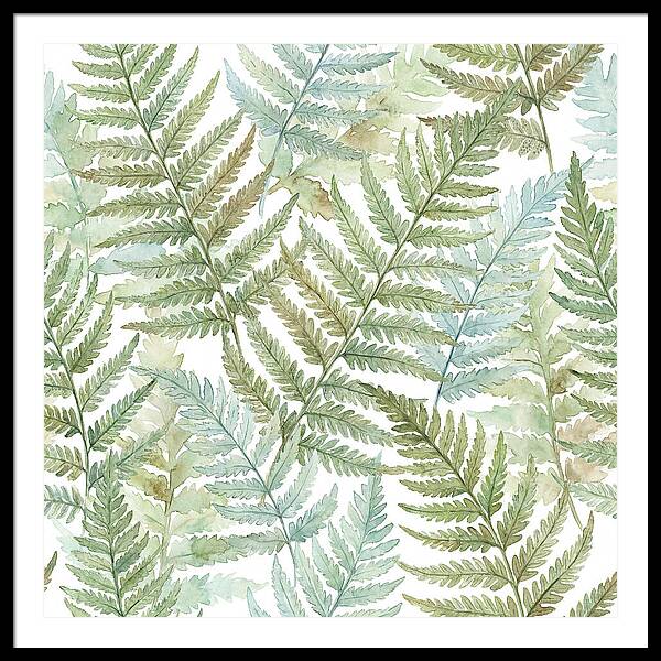 Fern Fronds Watercolor Delight