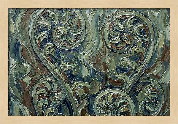 Fern Swirls In Earthy Tones