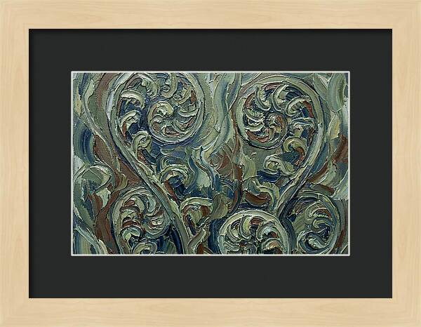 Fern Swirls In Earthy Tones