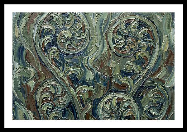 Fern Swirls In Earthy Tones
