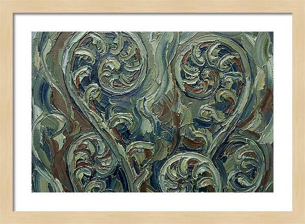 Fern Swirls In Earthy Tones