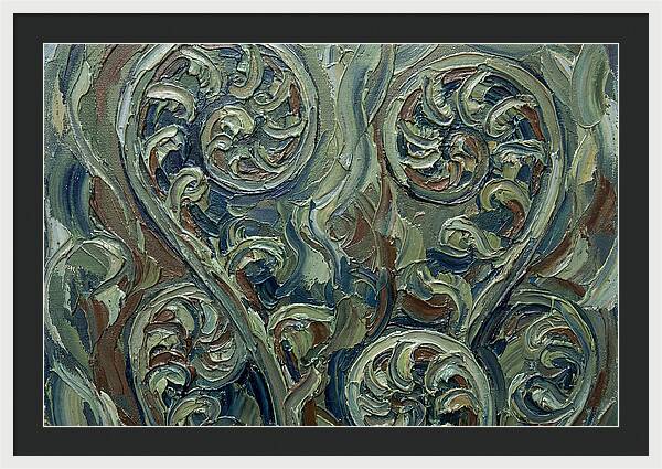 Fern Swirls In Earthy Tones