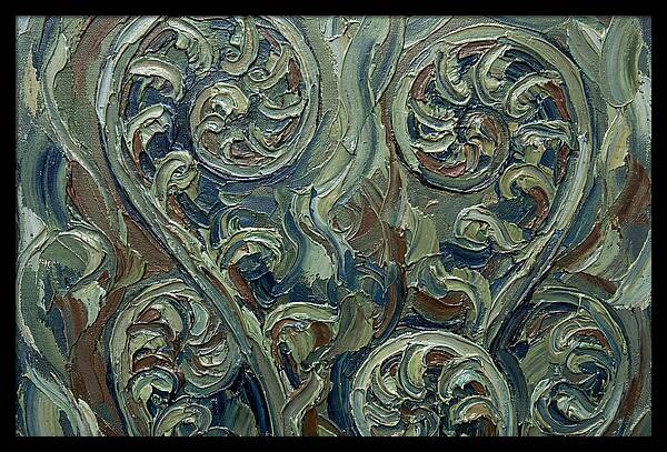 Fern Swirls In Earthy Tones