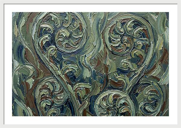 Fern Swirls In Earthy Tones