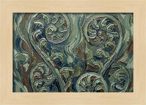 Fern Swirls In Earthy Tones