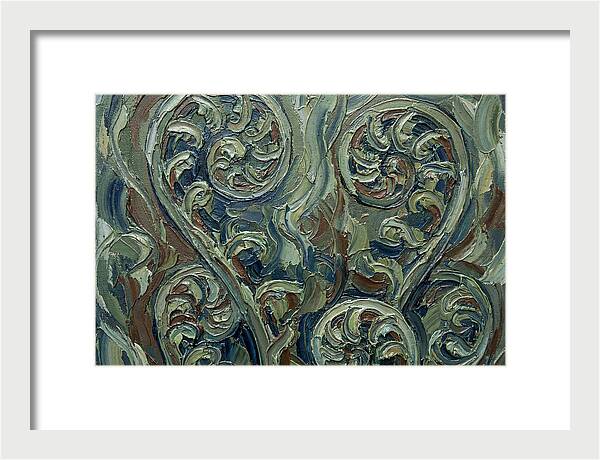 Fern Swirls In Earthy Tones