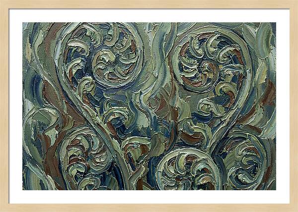 Fern Swirls In Earthy Tones