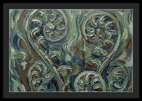 Fern Swirls In Earthy Tones