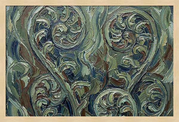 Fern Swirls In Earthy Tones