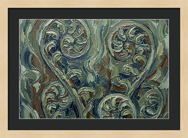 Fern Swirls In Earthy Tones
