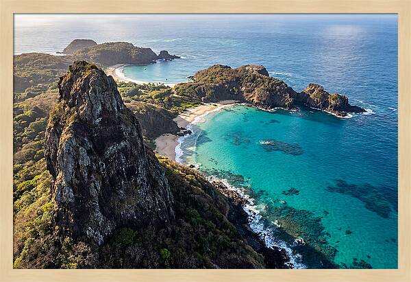 Fernando De Noronha From Morro Do Pico Viewpoint