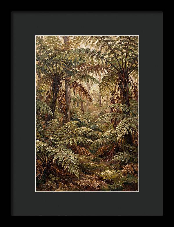 Fernery In Shaded Garden Corner