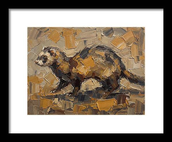 Ferret In Earthy Tones