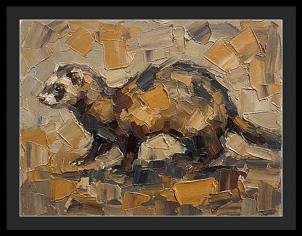 Ferret In Earthy Tones