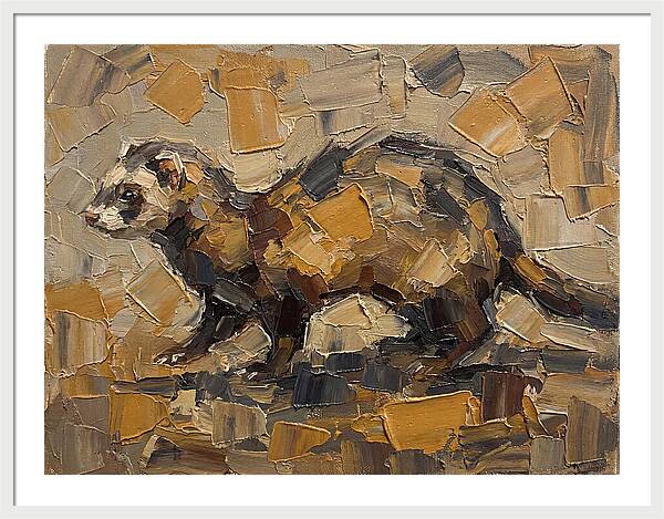 Ferret In Earthy Tones