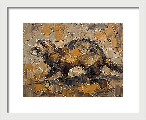 Ferret In Earthy Tones