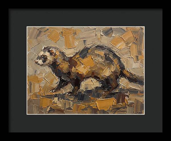 Ferret In Earthy Tones