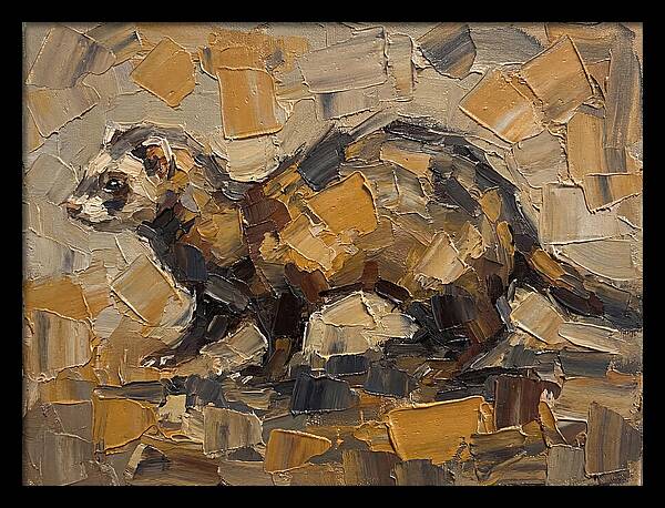 Ferret In Earthy Tones