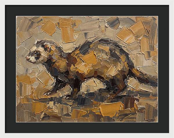 Ferret In Earthy Tones