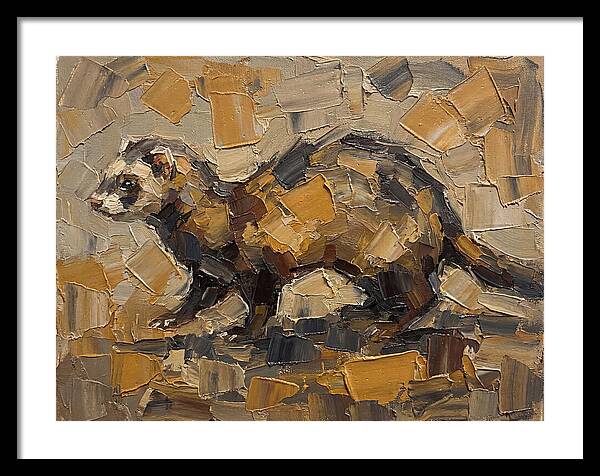 Ferret In Earthy Tones