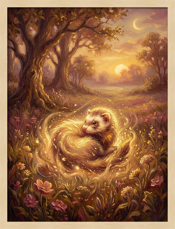 Ferret In Enchanted Forest