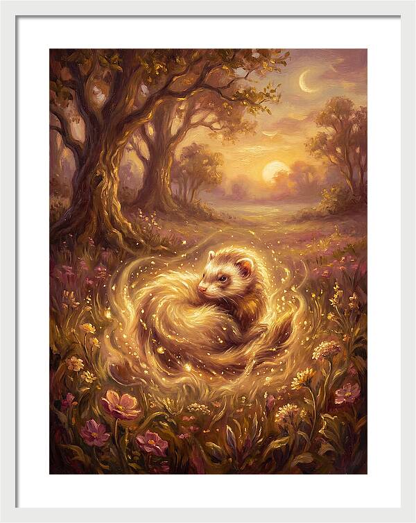 Ferret In Enchanted Forest