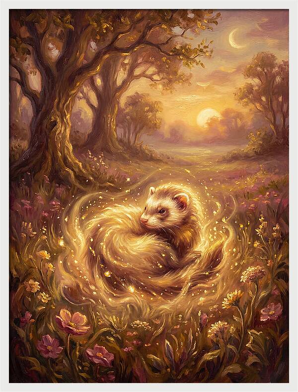 Ferret In Enchanted Forest
