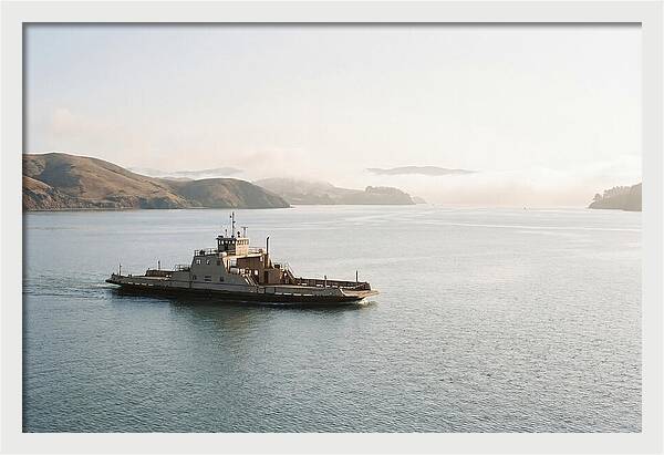 Ferry Crossing Over Calm Waters