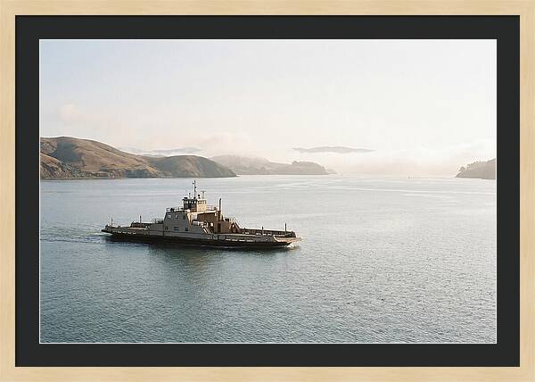 Ferry Crossing Over Calm Waters