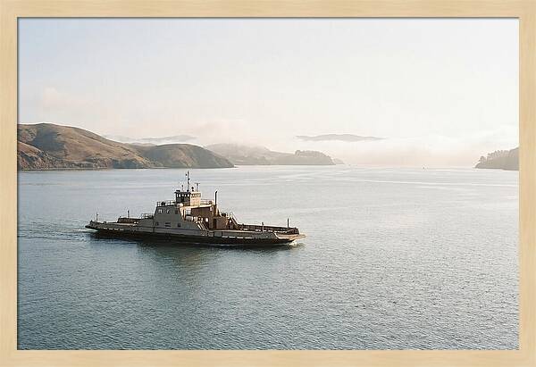 Ferry Crossing Over Calm Waters