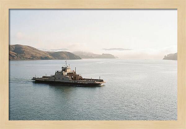 Ferry Crossing Over Calm Waters