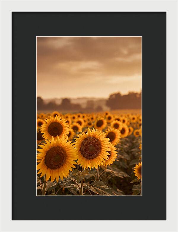 Field Of Golden Sunflowers
