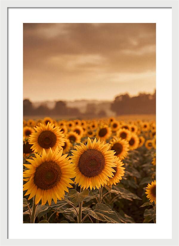 Field Of Golden Sunflowers