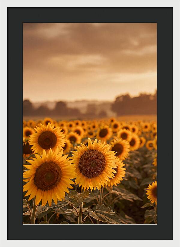 Field Of Golden Sunflowers