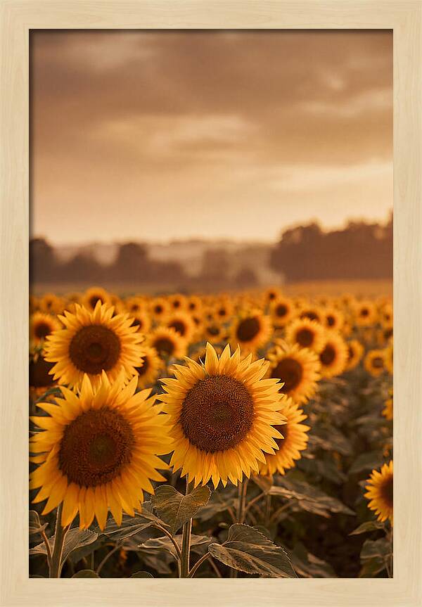 Field Of Golden Sunflowers