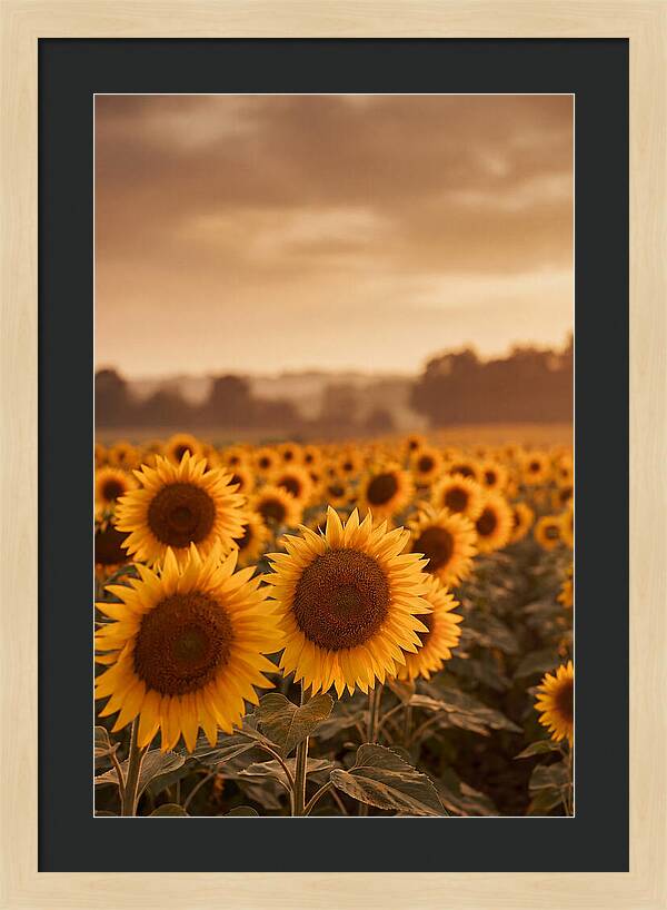 Field Of Golden Sunflowers